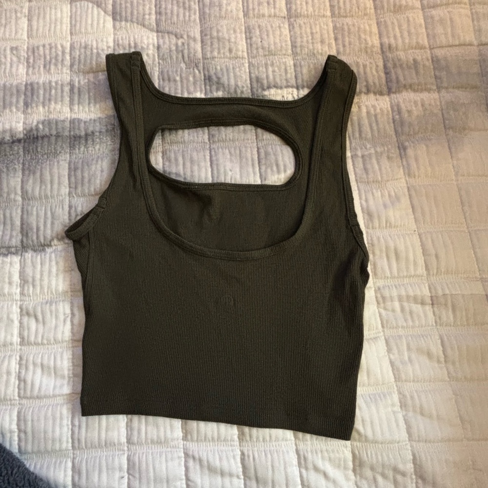 Lululemon Olive Green Sleeveless Women's Top